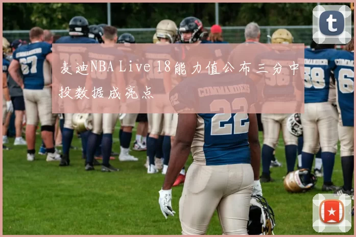麦迪NBA Live 18能力值公布三分中投数据成亮点
