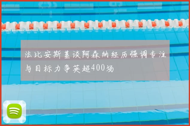 法比安斯基谈阿森纳经历强调专注与目标力争英超400场