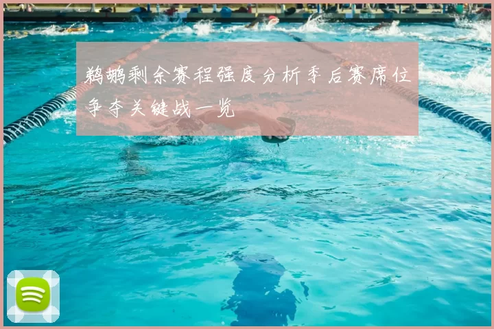 鹈鹕剩余赛程强度分析季后赛席位争夺关键战一览